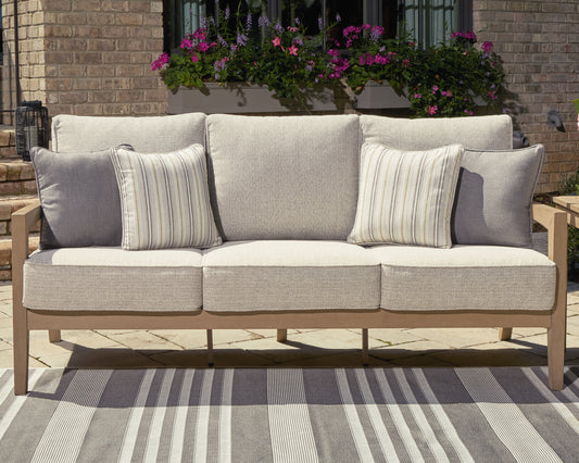 Haines Furniture Outlet - Ashley Furniture - Hallow Creek Outdoor - Rectangular Cocktail Table / Driftwood - P560-701