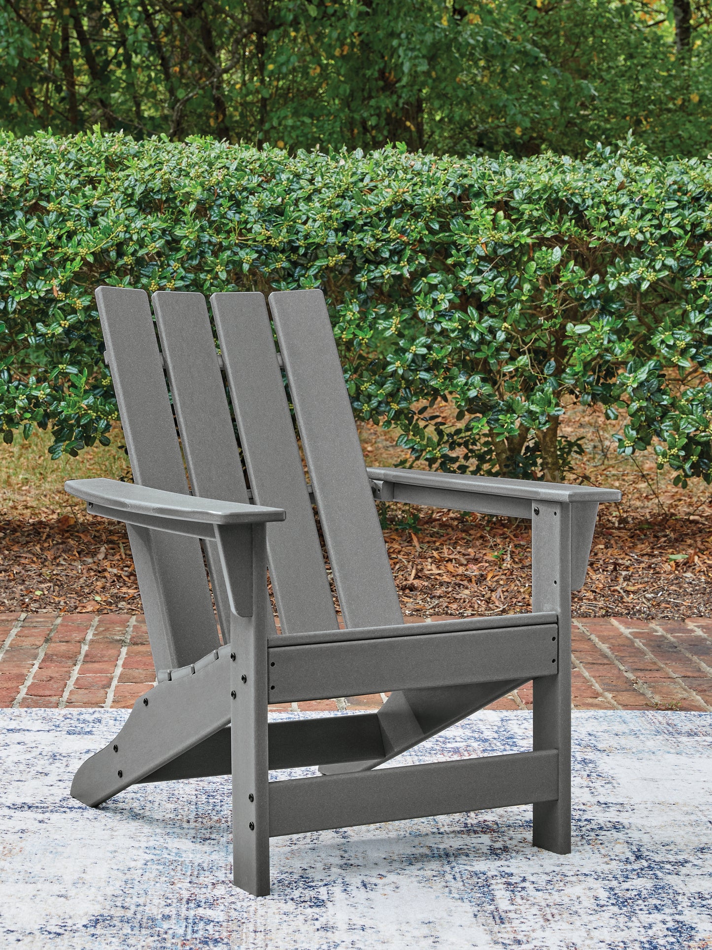 Haines Furniture Outlet - Ashley Furniture - Cove Beach Outdoor - Adirondack Chair / Gray - PCP803-898