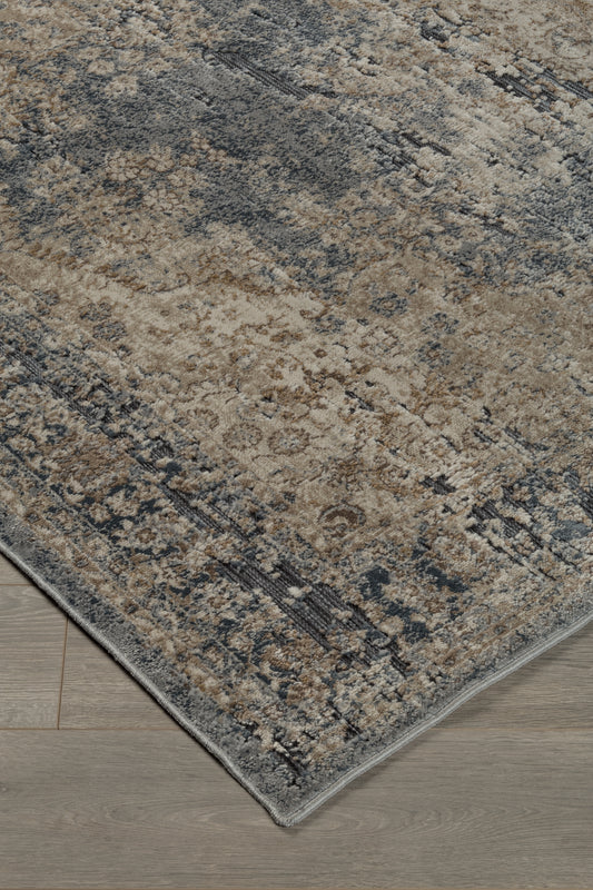 Haines Furniture Outlet - Ashley Furniture - South Rug - 8' x 10' Rug / Blue/Beige - R402721