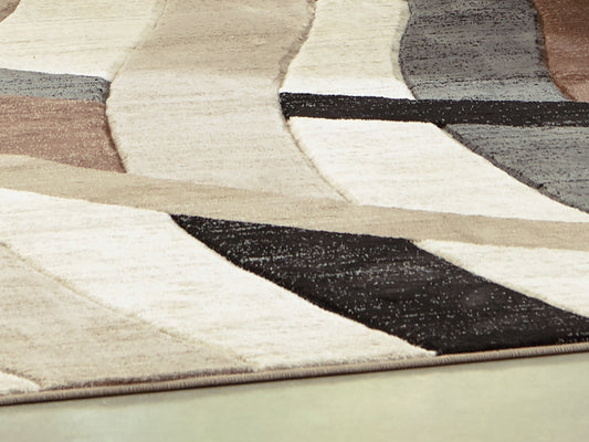 Haines Furniture Outlet - Ashley Furniture - Jacinth Rug - 5' x 6'7" Rug / Multi - R402922