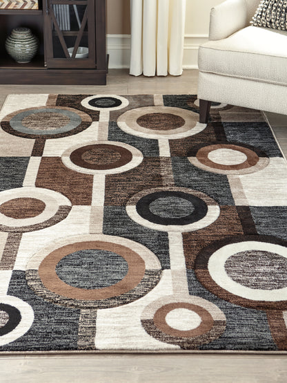 Haines Furniture Outlet - Ashley Furniture - Guintte Rug - 8'2" x 9'6" Rug / Multi - R403971