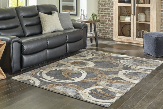 Haines Furniture Outlet - Ashley Furniture - Faelyn Rug - 5' x 7'3" Rug / Multi - R405182
