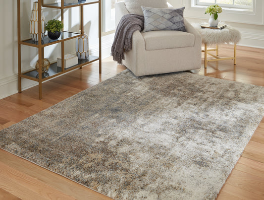 Haines Furniture Outlet - Ashley Furniture - Pearidge Rug - 5'3" x 7' Rug / Multi - R405352