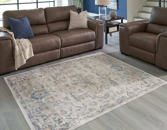 Haines Furniture Outlet - Ashley Furniture - Barkham Rug - 7'10" x 10' Washable Rug / Multi - R405551