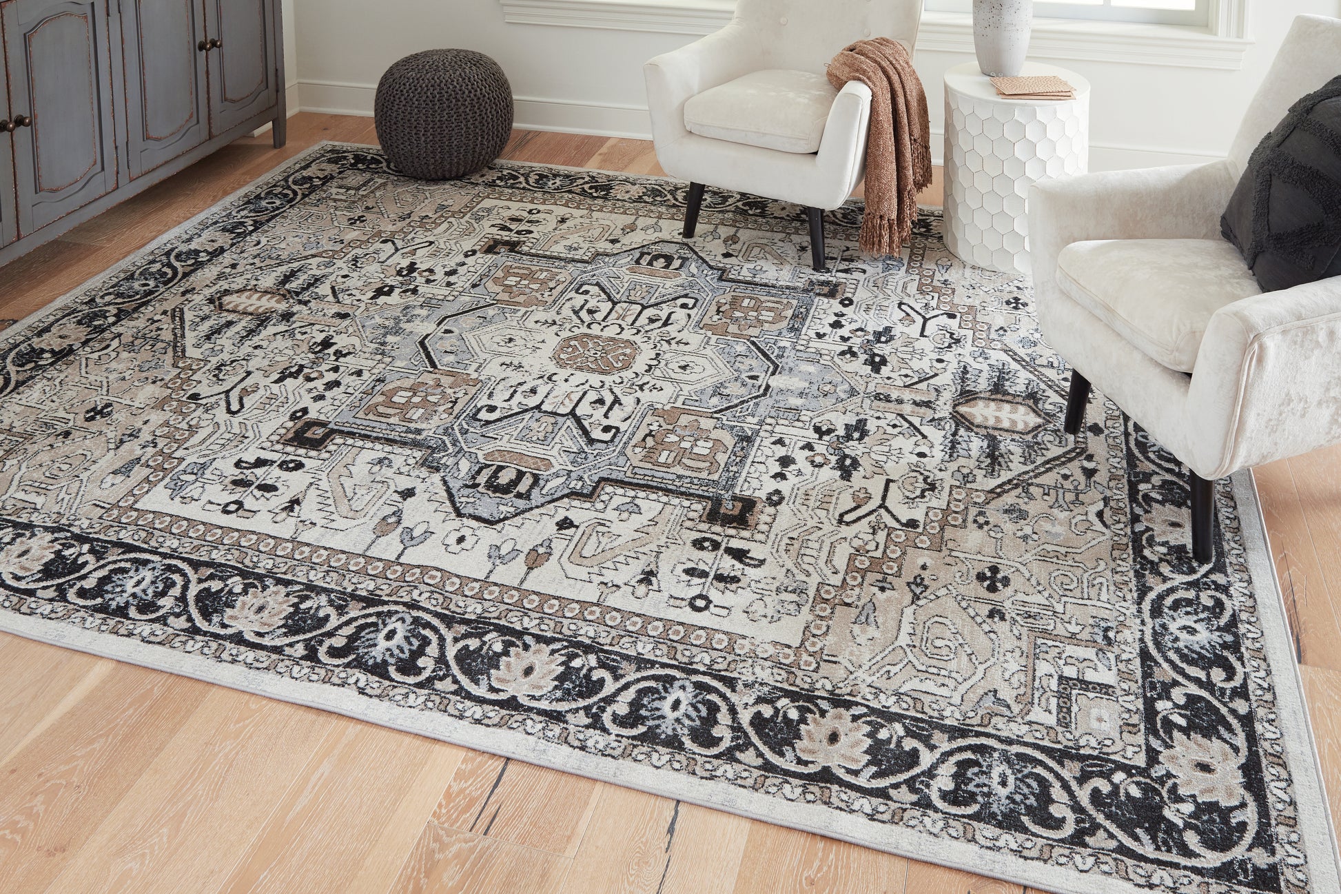 Haines Furniture Outlet - Ashley Furniture - Gregmoore Rug - 7'9" x 9'11" Washable Rug / Multi - R405821