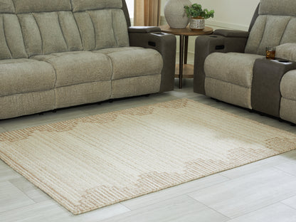 Haines Furniture Outlet - Ashley Furniture - Emorymore Rug - Medium Rug / Brown/Beige - R407302