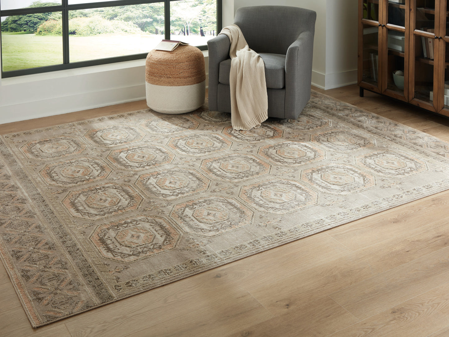 Haines Furniture Outlet - Ashley Furniture - Bachby Rug - 7'10" x 10' Area Rug / Multi - R407681