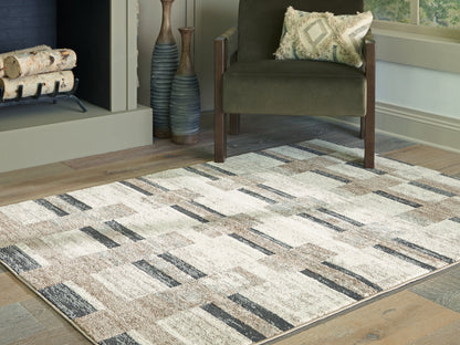Haines Furniture Outlet - Ashley Furniture - Alstone Rug - 5'3" x 7' Area Rug / Multi - R407732