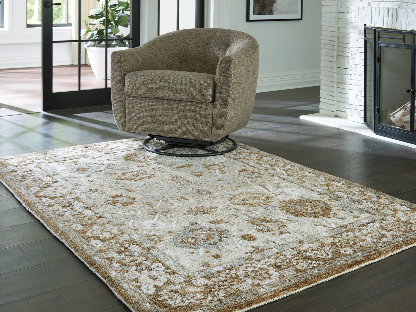 Haines Furniture Outlet - Ashley Furniture - Ainswick Rug - Memory Foam Medium Rug - R407882