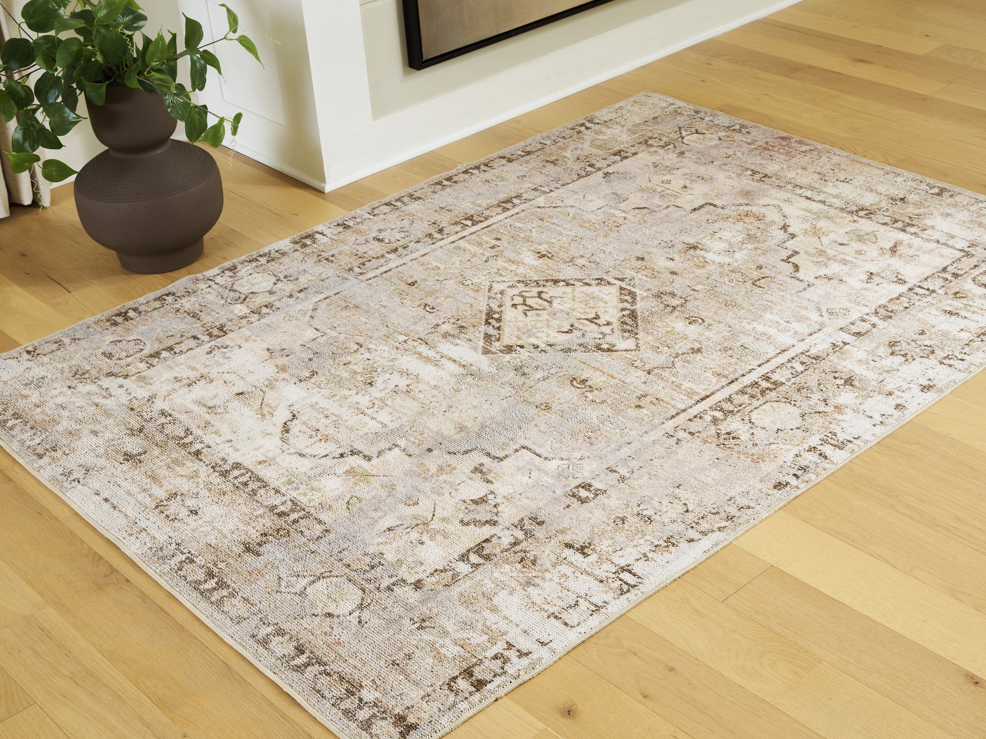Haines Furniture Outlet - Ashley Furniture - Livdon Rug - Washable Medium Rug - R407912