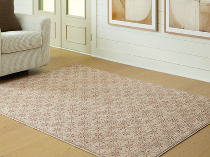 Haines Furniture Outlet - Ashley Furniture - Lyamford Rug - Medium Rug / Beige/Gray/Brown - R408502