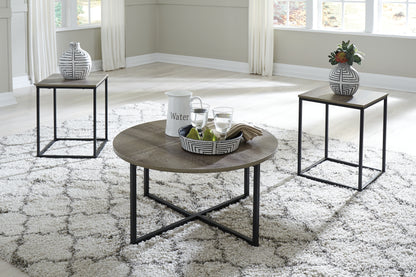 Haines Furniture Outlet - Ashley Furniture - Wadeworth Table (Set of 3) - Occasional Table Set (3/CN) / Two-tone - T103-213