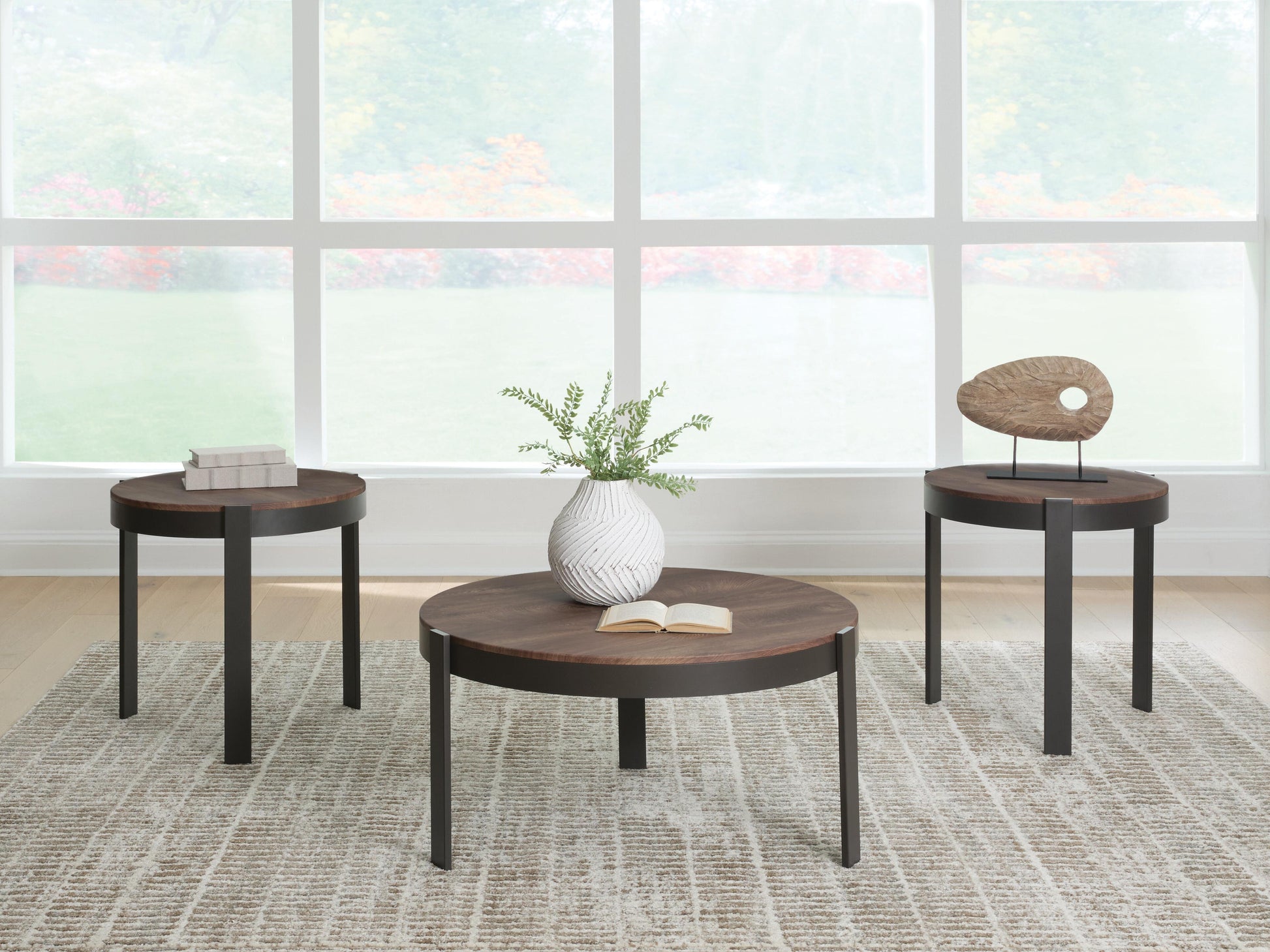 Haines Furniture Outlet - Ashley Furniture - Horizon Hills Table (Set of 3) - Occasional Table Set (3/CN) - T186-13
