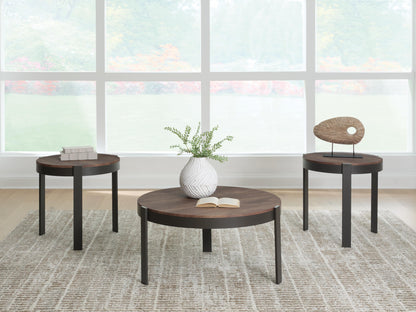 Haines Furniture Outlet - Ashley Furniture - Horizon Hills Table (Set of 3) - Occasional Table Set (3/CN) - T186-13