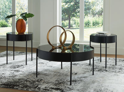 Haines Furniture Outlet - Ashley Furniture - Ardoline Table (Set of 3) - Occasional Table Set (3/CN) / Black - T280-13