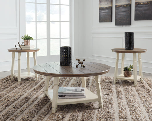 Haines Furniture Outlet - Ashley Furniture - Bolanbrook Table (Set of 3) - Occasional Table Set (3/CN) / Two-tone - T377-13