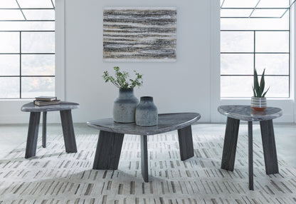 Haines Furniture Outlet - Ashley Furniture - Bluebond Table (Set of 3) - Occasional Table Set (3/CN) / Gray - T390-13