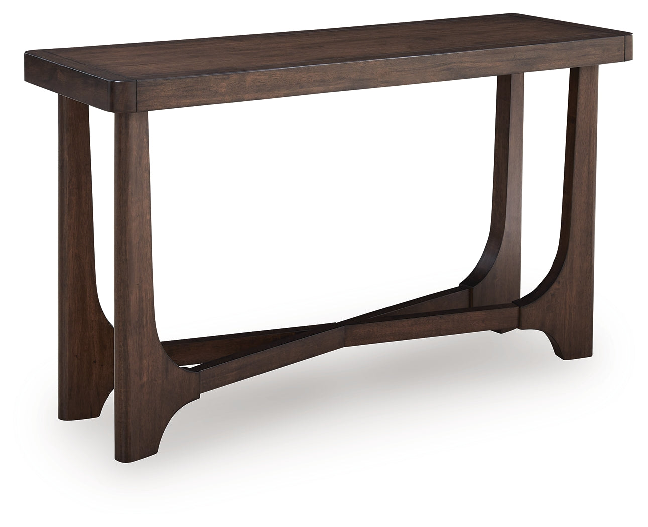 Haines Furniture Outlet - Ashley Furniture - Korestone Sofa Table - Sofa Table / Dark Brown - T438-4