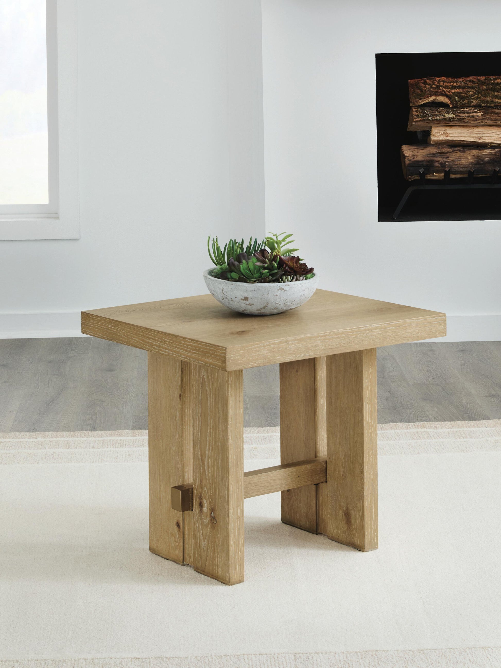 Haines Furniture Outlet - Ashley Furniture - Crendlin End Table - Rectangular End Table - T537-3