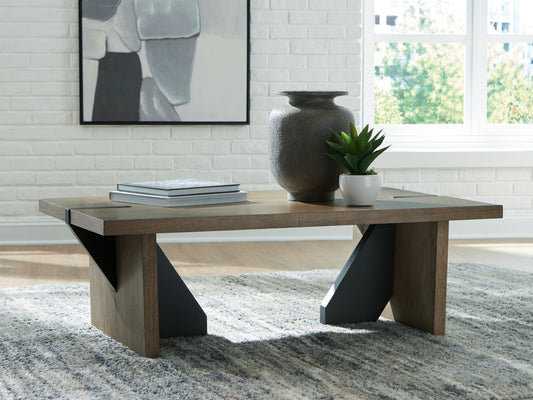 Haines Furniture Outlet - Ashley Furniture - Kandinew Coffee Table - Rectangular Cocktail Table - T554-1