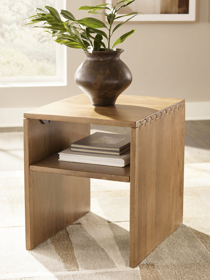 Haines Furniture Outlet - Ashley Furniture - Ella Grove End Table - Rectangular End Table - T639-3