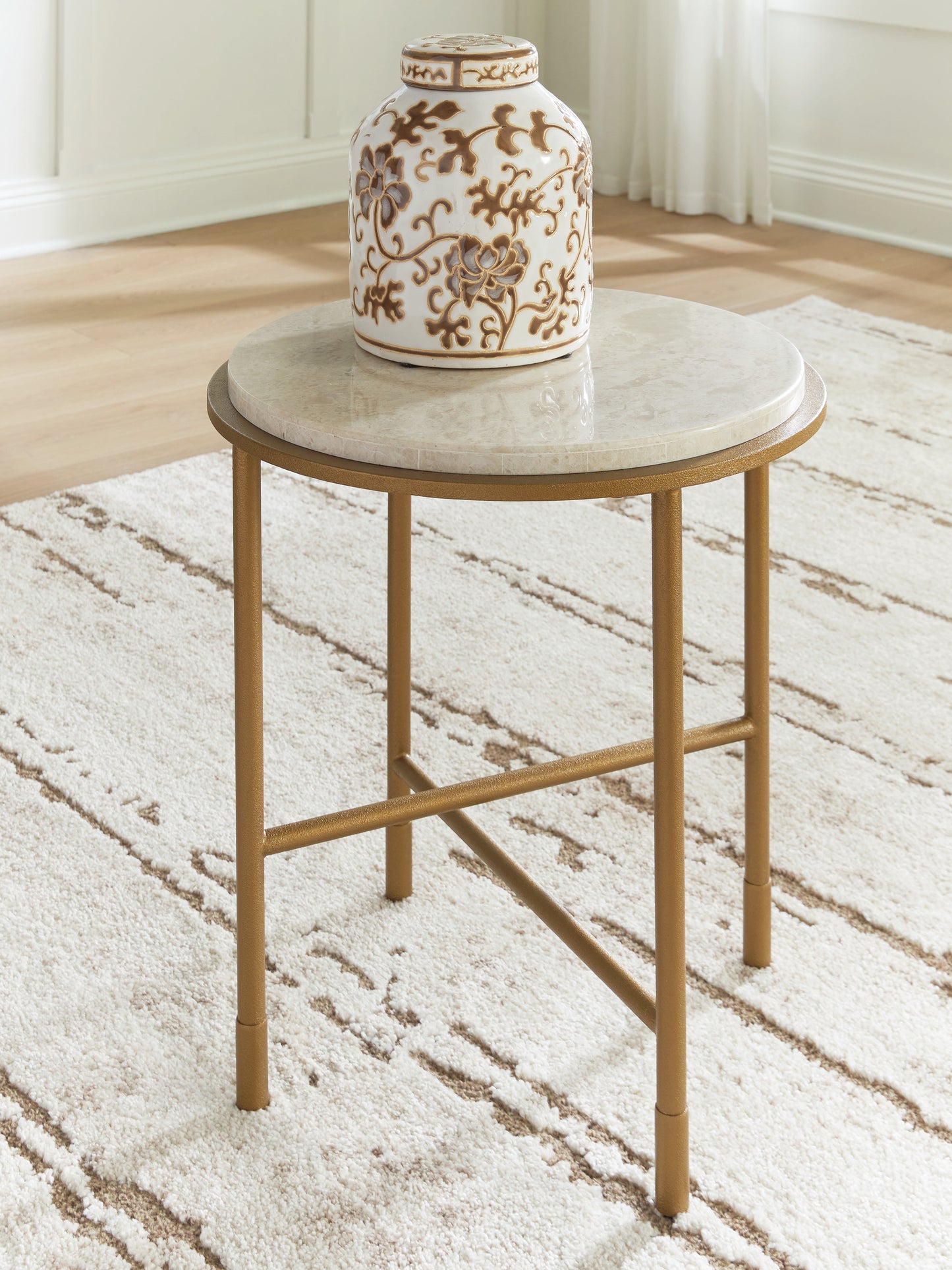 Haines Furniture Outlet - Ashley Furniture - Alben End Table - Round End Table - T643-6