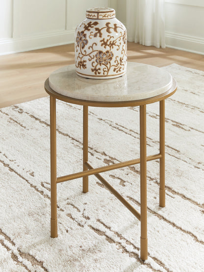 Haines Furniture Outlet - Ashley Furniture - Alben End Table - Round End Table - T643-6