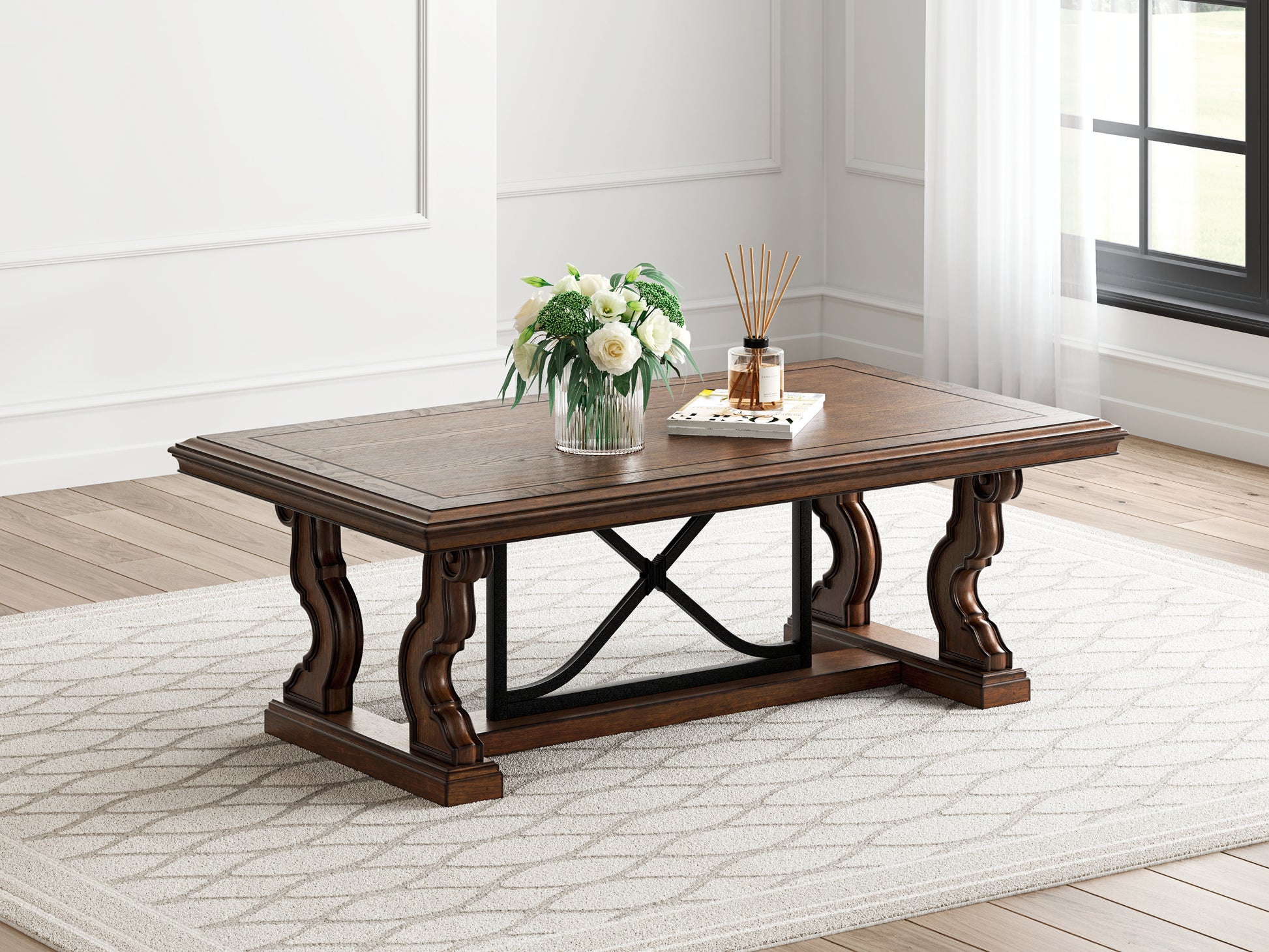 Haines Furniture Outlet - Ashley Furniture - Maylee Coffee Table - Rectangular Cocktail Table - T647-1