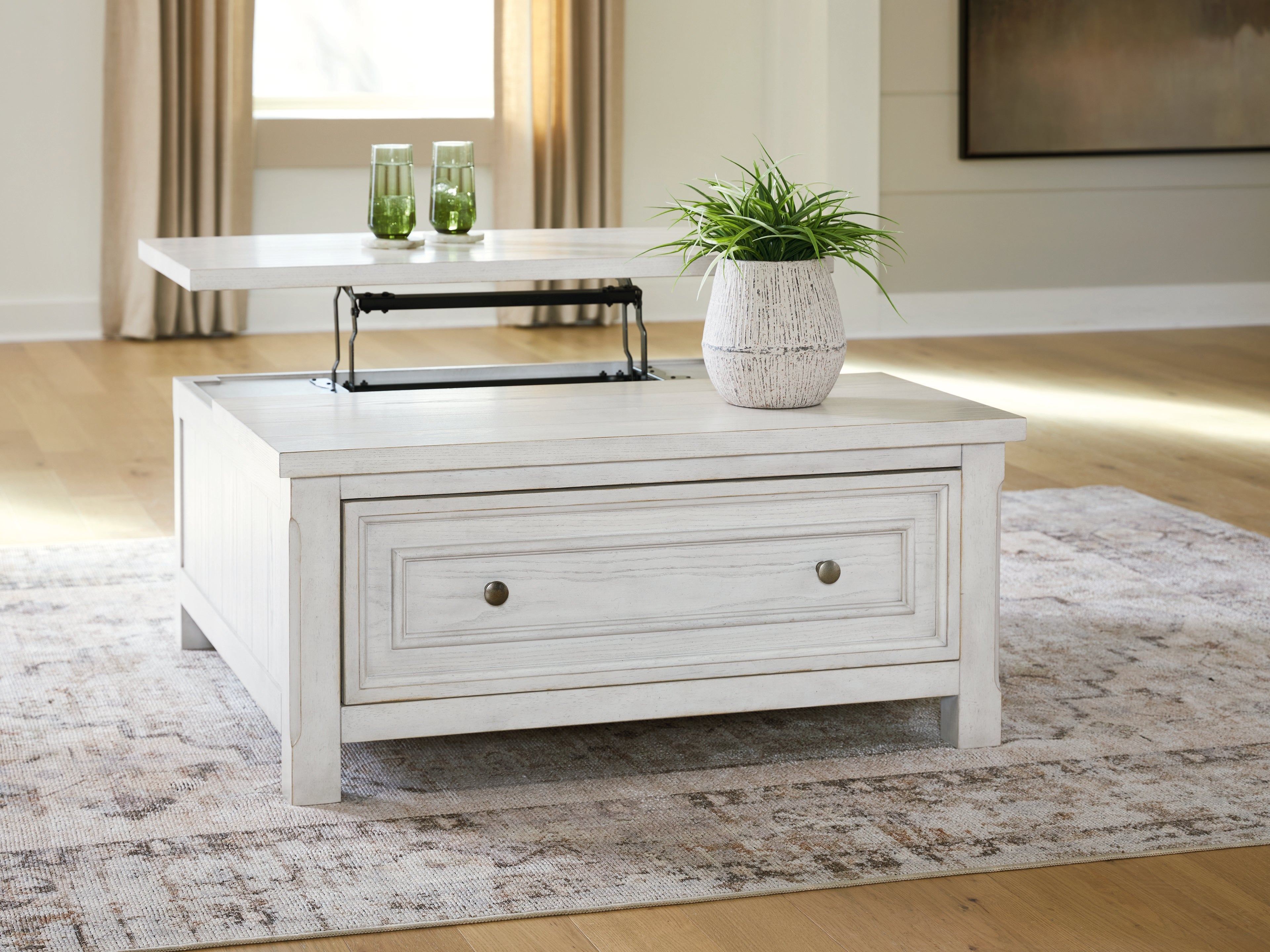 ACMEfernitureローテーブル Libertee Champagne Rectangular Coffee Table from ACME Furniture