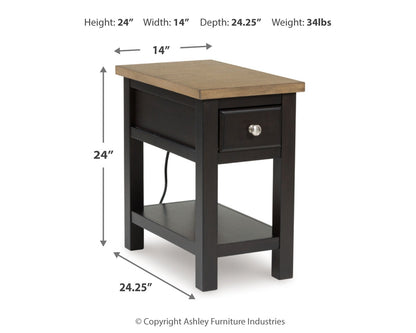 Drazmine Chairside End Table