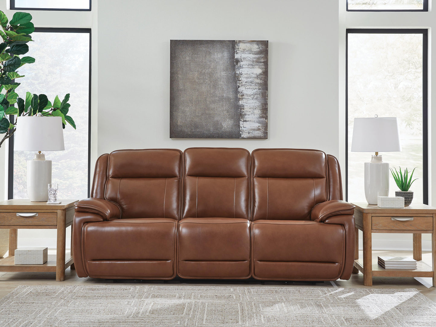 Haines Furniture Outlet - Ashley Furniture - Healy Pier Living Room - PWR REC Sofa with ADJ Headrest - U1120415