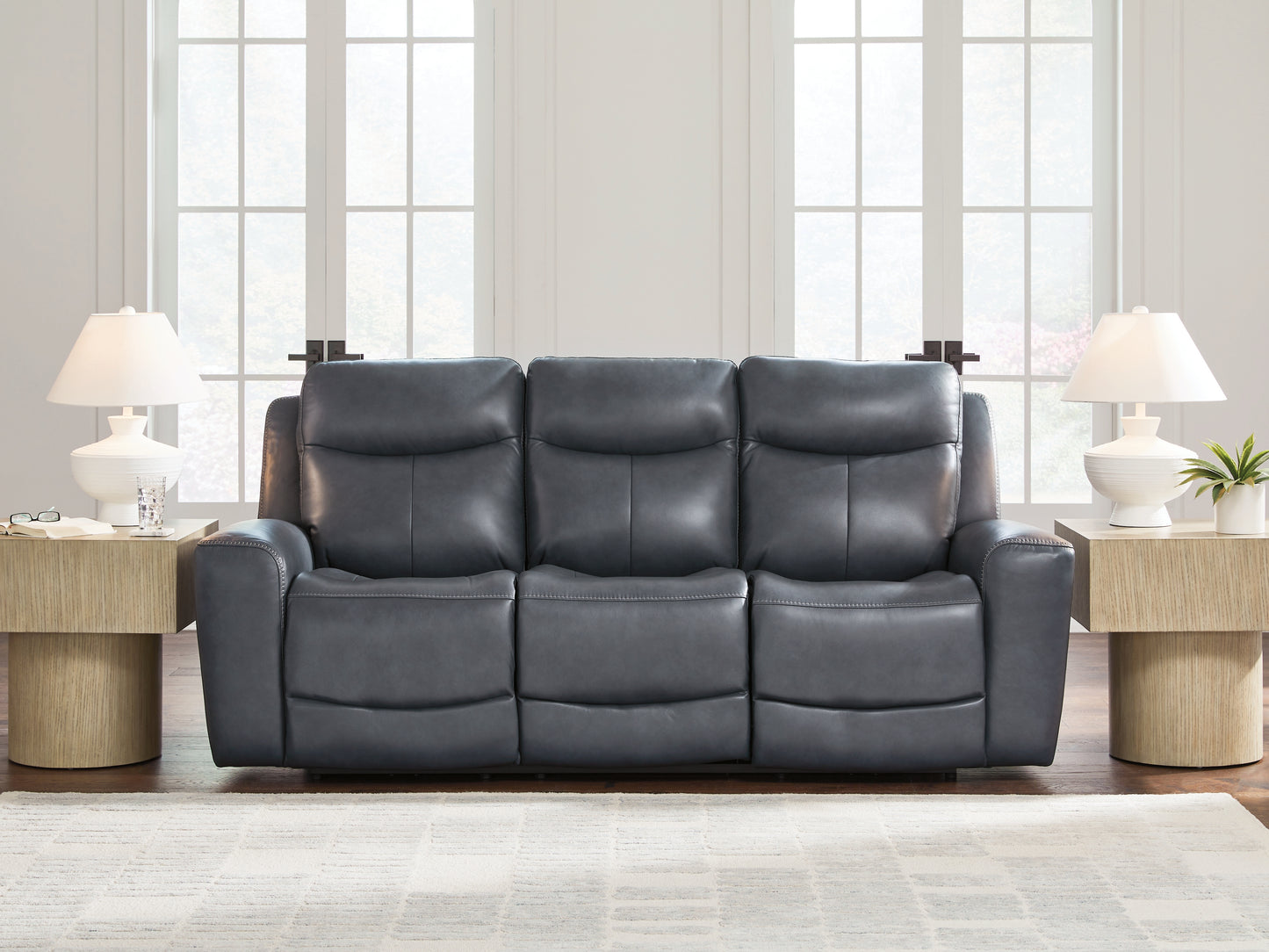 Haines Furniture Outlet - Ashley Furniture - Next Move Living Room - PWR REC Sofa with ADJ Headrest / Admiral - PCU1210015