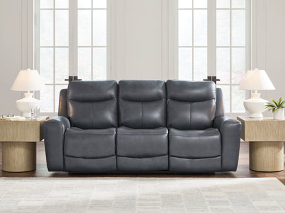 Haines Furniture Outlet - Ashley Furniture - Next Move Living Room - PWR REC Sofa with ADJ Headrest / Admiral - PCU1210015
