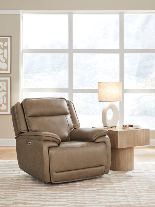 Haines Furniture Outlet - Ashley Furniture - Glencroft Living Room - PWR Recliner/ADJ Headrest - PCU1240013
