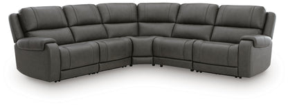 Haines Furniture Outlet - Ashley Furniture - 5Z - Pittson Sectional - 5-Piece Power Reclining Sectional - PCU12600S6