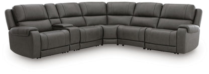 Haines Furniture Outlet - Ashley Furniture - 5Z - Pittson Sectional - 6-Piece Power Reclining Sectional - PCU12600S8