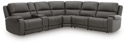 Haines Furniture Outlet - Ashley Furniture - 5Z - Pittson Sectional - 6-Piece Power Reclining Sectional - PCU12600S8