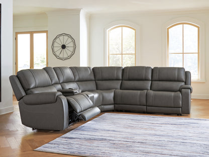 Haines Furniture Outlet - Ashley Furniture - 5Z - Pittson Sectional - 6-Piece Power Reclining Sectional - PCU12600S5