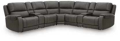Haines Furniture Outlet - Ashley Furniture - 5Z - Pittson Sectional - 7-Piece Power Reclining Sectional - PCU12600S11