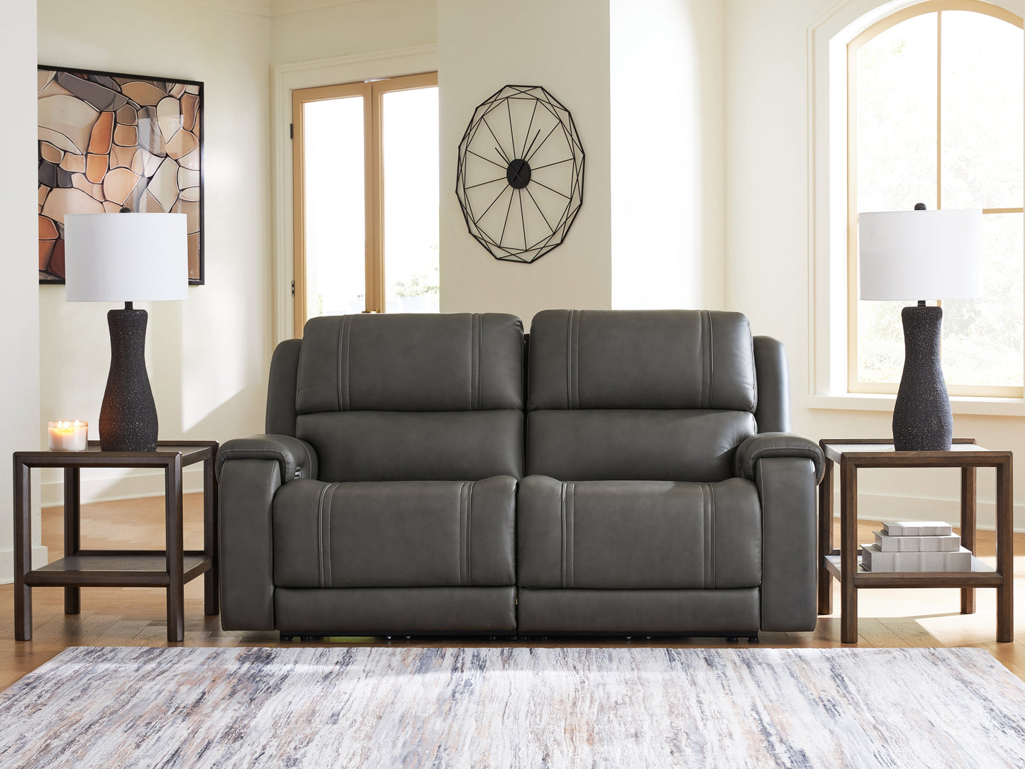 Haines Furniture Outlet - Ashley Furniture - 5Z - Pittson Sectional - 2-Piece Power Reclining Sectional Loveseat - PCU12600S1