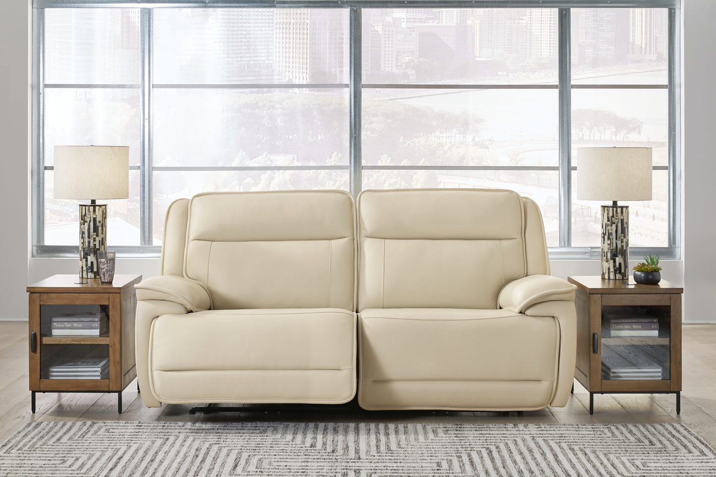 Haines Furniture Outlet - Ashley Furniture - Double Deal Sectional - 4-Piece Reclining Sectional / Almond - U13001S6