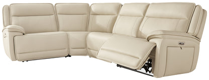 Haines Furniture Outlet - Ashley Furniture - Double Deal Sectional - 4-Piece Reclining Sectional / Almond - U13001S6