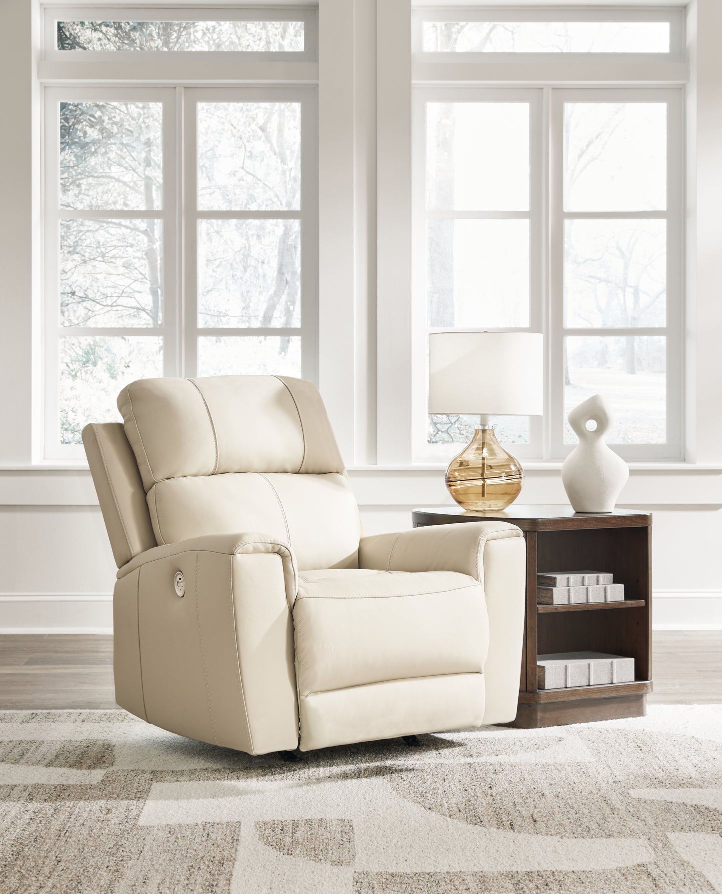 Haines Furniture Outlet - Ashley Furniture - Dahlmoore Living Room - Power Rocker Recliner / Almond - U1320098