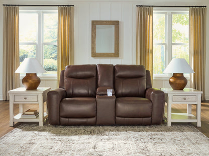 Haines Furniture Outlet - Ashley Furniture - Gravier Living Room - PWR REC Loveseat/CON/ADJ HDRST - U1330118