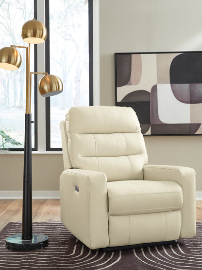 Haines Furniture Outlet - Ashley Furniture - Pennacle Pier Living Room - PWR Recliner/ADJ Headrest - PCU1350213