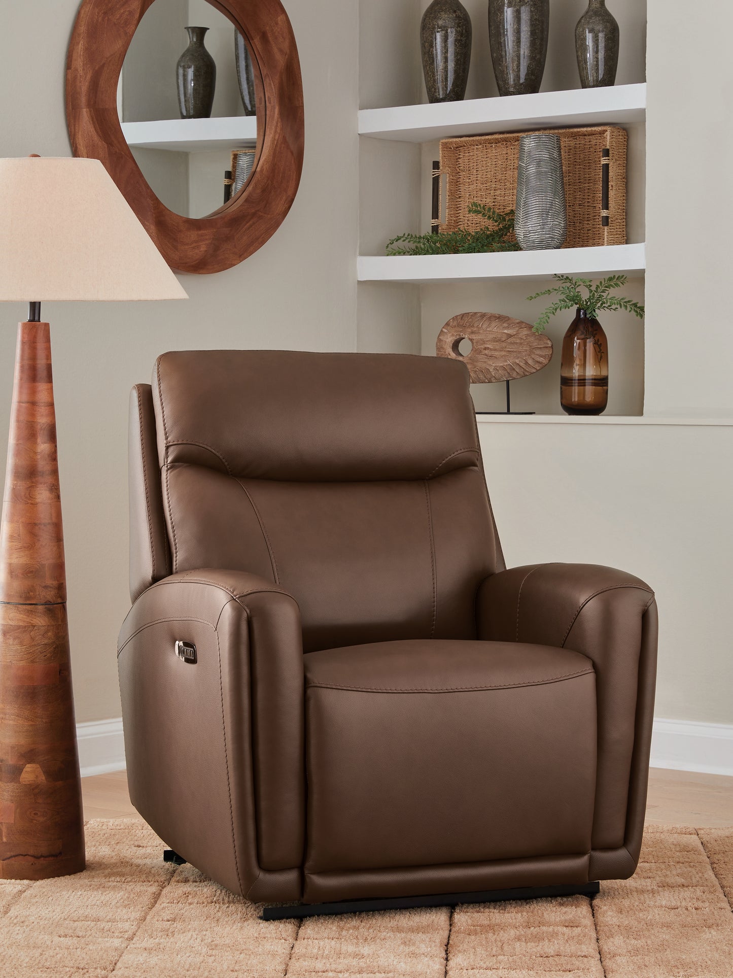 Haines Furniture Outlet - Ashley Furniture - Pincara Living Room - PWR AutoGlide REC/ADJ Headrest - PCU1380242