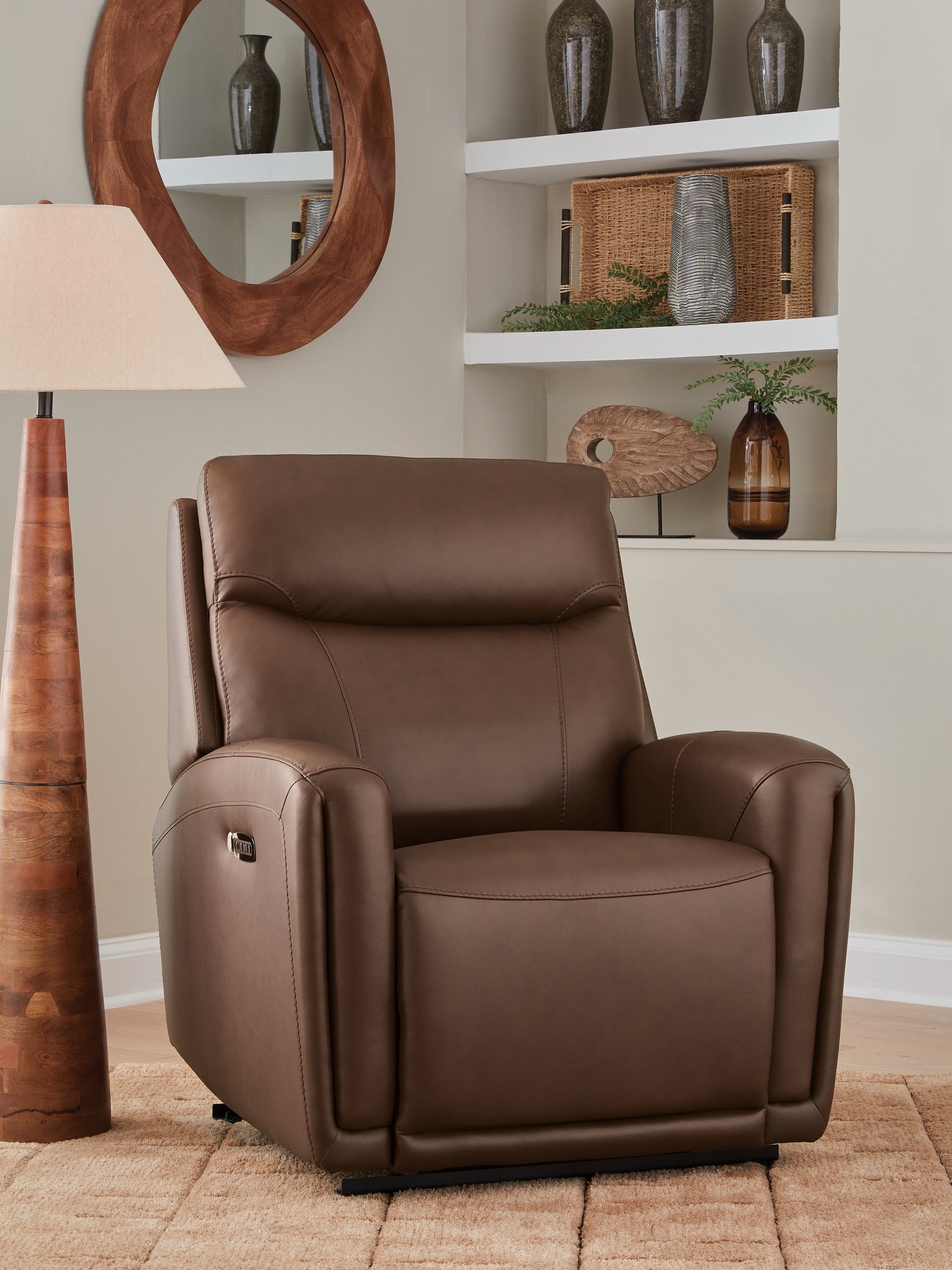 Haines Furniture Outlet - Ashley Furniture - Pincara Living Room - PWR AutoGlide REC/ADJ Headrest - PCU1380242