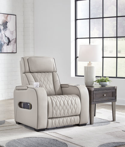 Haines Furniture Outlet - Ashley Furniture - Boyington Living Room - PWR Recliner/ADJ Headrest / Black - U2710613