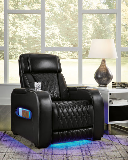 Haines Furniture Outlet - Ashley Furniture - Boyington Living Room - PWR Recliner/ADJ Headrest / Black - U2710613