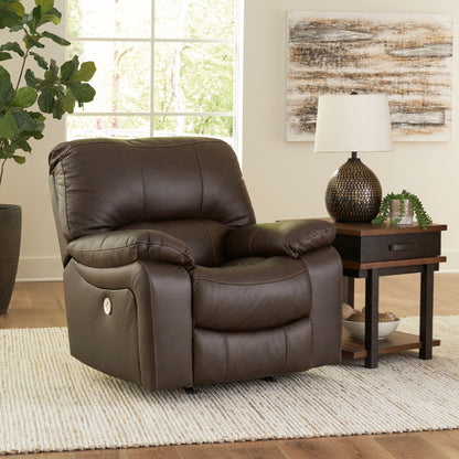 Haines Furniture Outlet - Ashley Furniture - Leesworth Living Room - Power Rocker Recliner / Ocean - U4380998